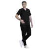 Komplet medyczny elastyczny męski czarny roz. 3XL – komplet medyczny – strój medyczny